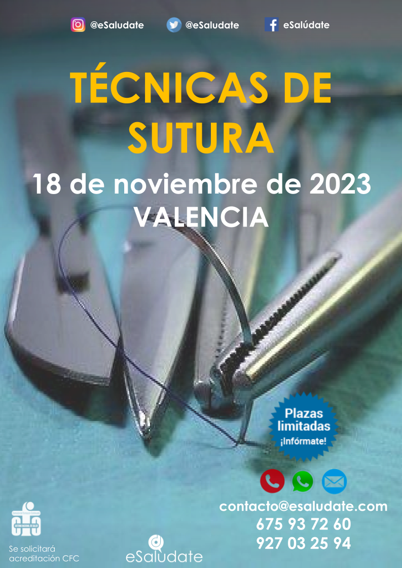 2023   Tcnicas De Sutura   Valencia 